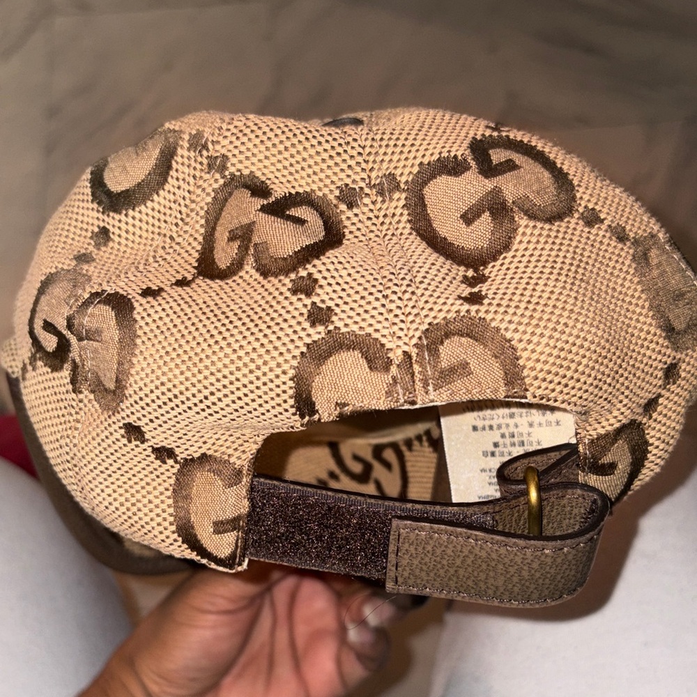 Gucci Beige and Brown GG Canvas Cap - Picture 3 of 7